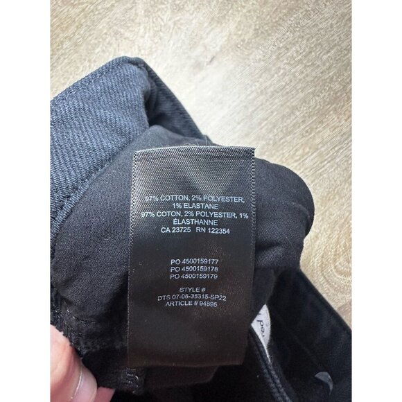 Aritzia Wilfred Free Black Modern Canvas Utility Straight Leg Pants Size 2 - Picture 6 of 8